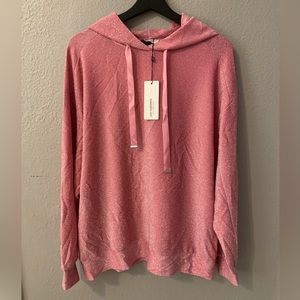 NWT Lili Sidonio Molly Braken Pink Sparkle Hoodie